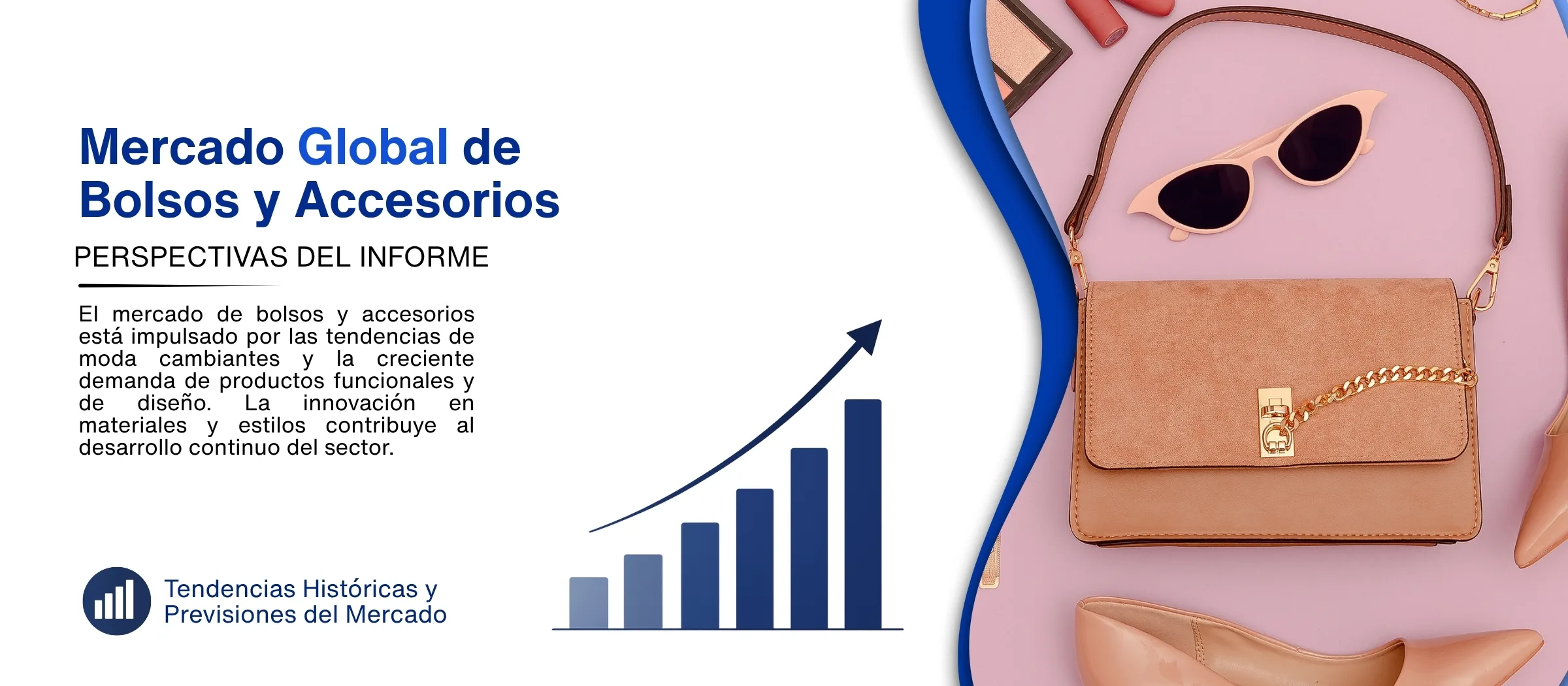 informe del marcado de bolsos y accesorios