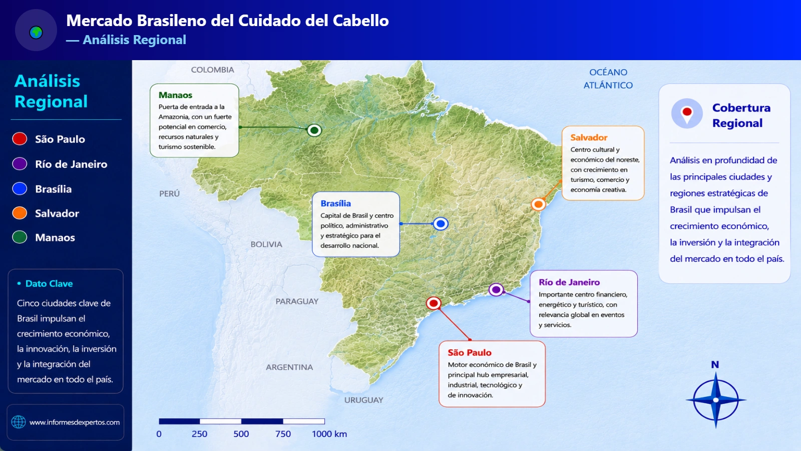 Mercado Brasileño del Cuidado del Cabello Region