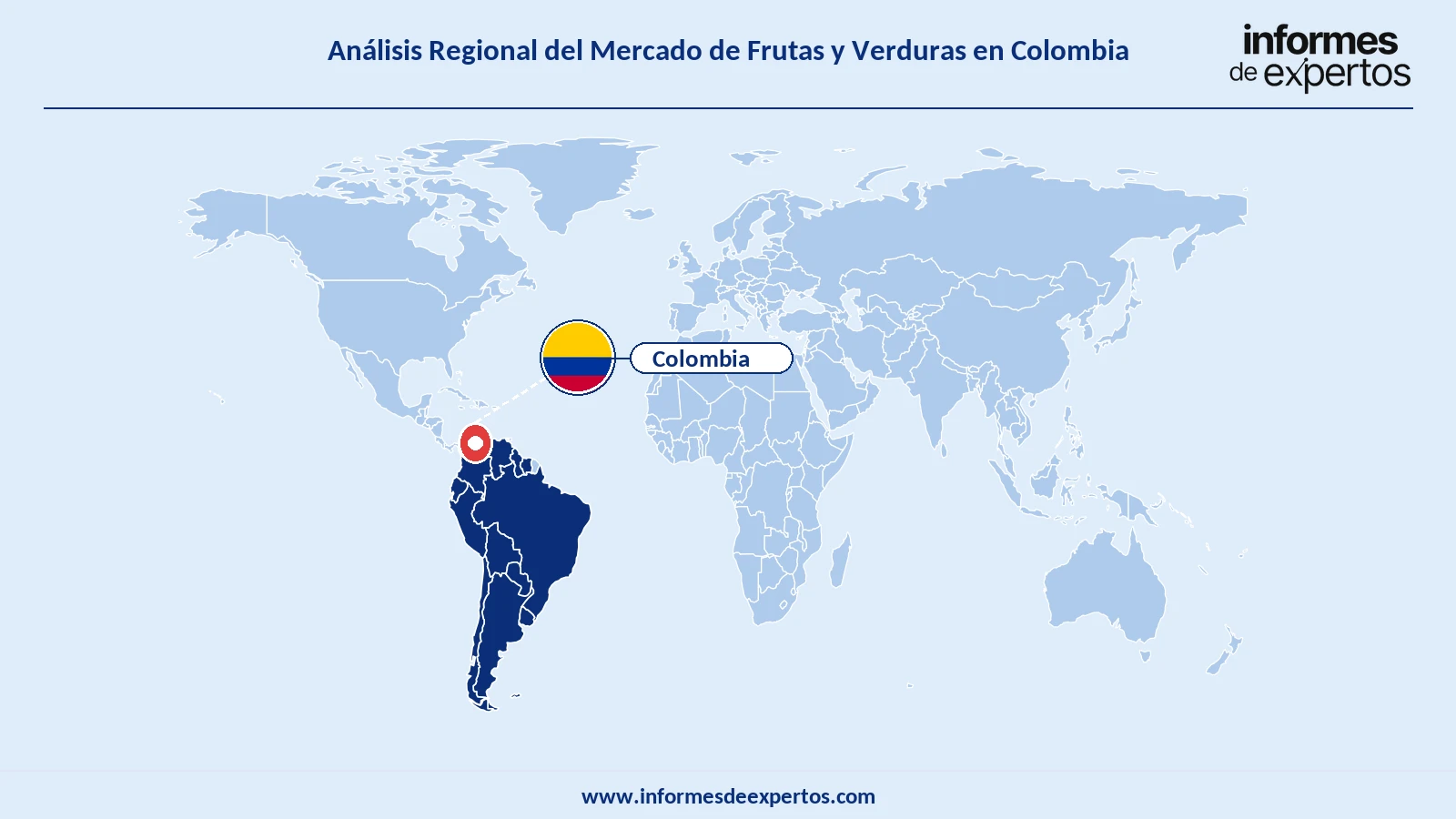 Mercado de Frutas y Verduras en Colombia Region