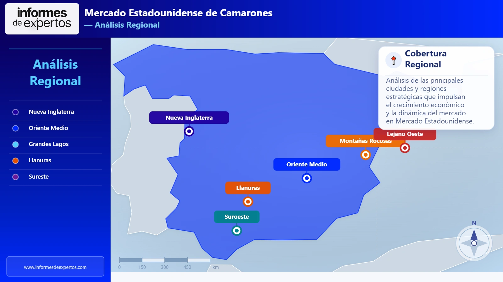 Mercado Estadounidense de Camarones Region