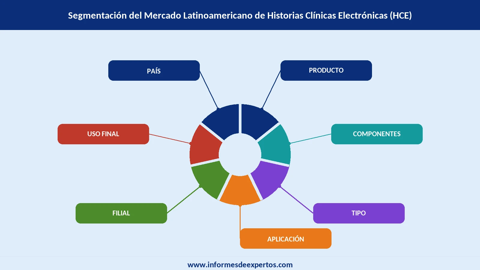 Mercado Latinoamericano de Historias Clínicas Electrónicas (HCE) Segmento